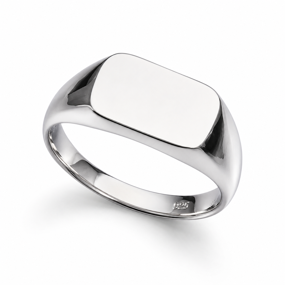 Sterling Silver Engravable Signet Ring