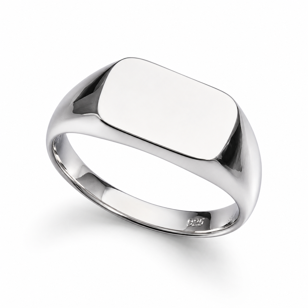 Sterling Silver Engravable Signet Ring