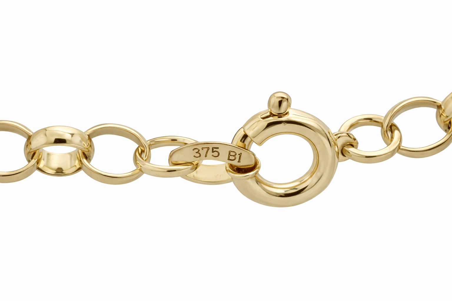 9ct Yellow Gold Belcher Chain Necklace Sold Gold (20 inch, 5mm)