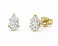 9ct Yellow Gold Pear-Cut Lab-Grown Diamond Stud Earrings – 0.50ct Total