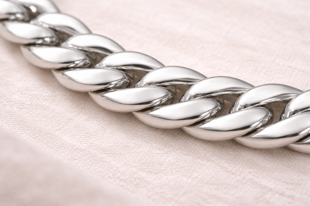 Sterling Silver Kids Curb Bracelet – 7mm Solid Chain (6.8g)