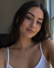9ct Yellow Gold Cubic Zirconia Infinity Pendant Necklace