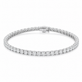 18ct White Gold 5.00ct Diamond Tennis Bracelet – H/SI