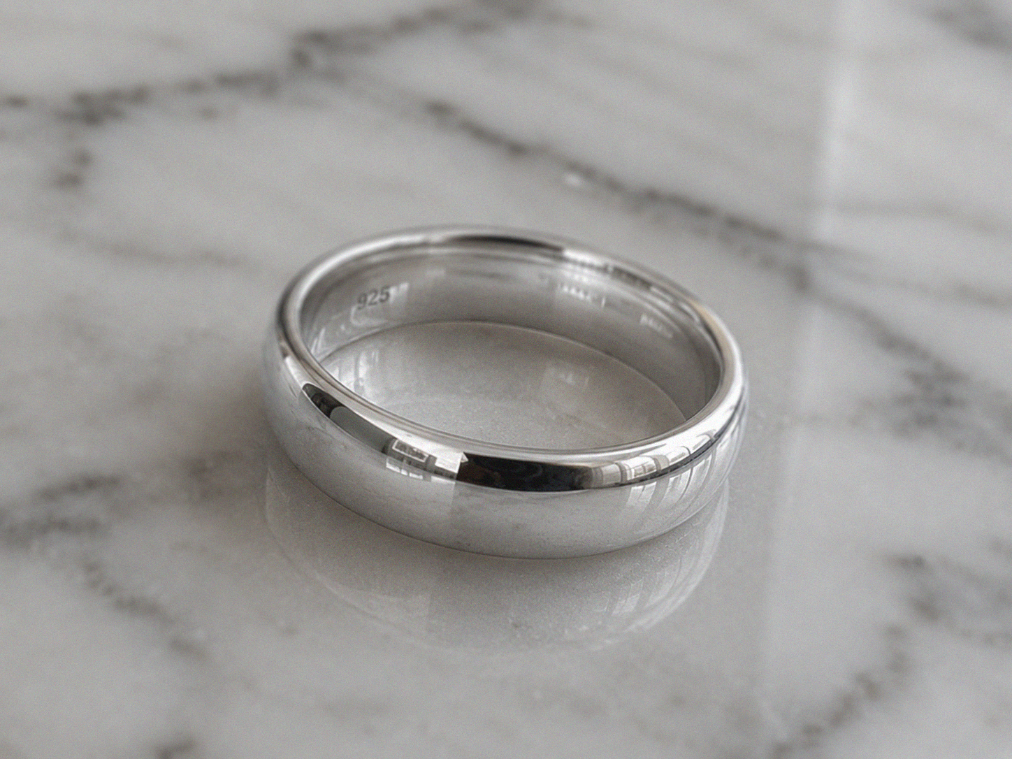 Sterling Silver 5mm Court Ring