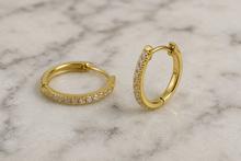 18ct Gold 0.25ct Lab-Grown Diamond Hoop Earrings
