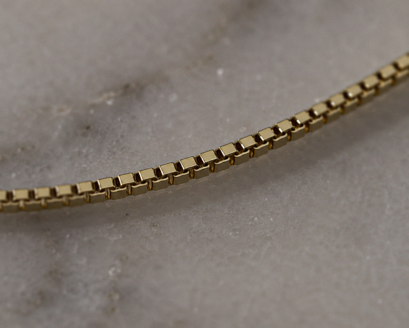 9ct Yellow Gold Venetian Box Chain Necklace (41-46cm)