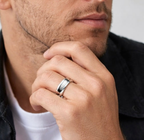 Sterling Silver 5mm Court Ring