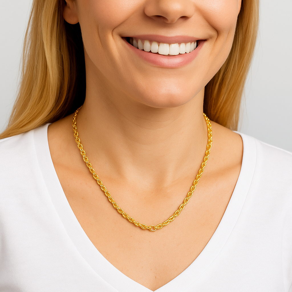 9ct Yellow Gold 3.2mm Hollow Rope Chain – Multiple Lengths Available - PRE ORDER.