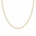 9ct Yellow Gold Round Belcher Chain 2.25mm - Multiple lengths available