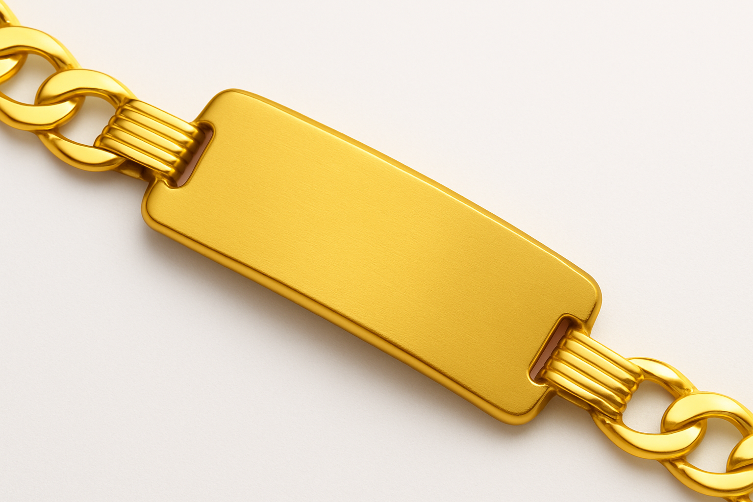 9ct Gold Kids Figaro ID Bracelet – 6.5” - PRE ORDER