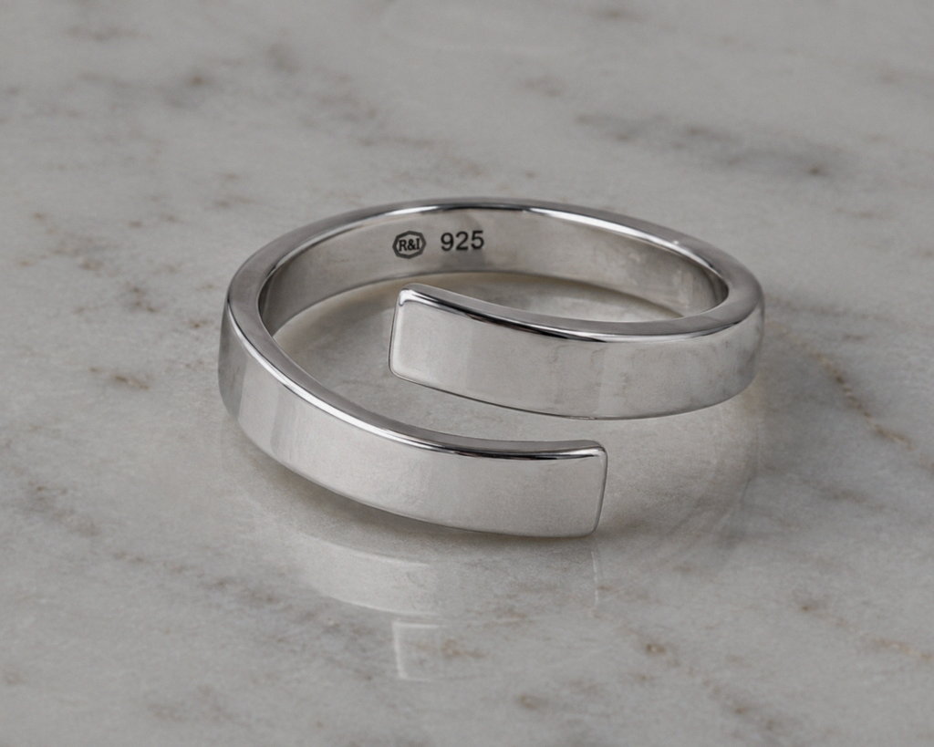 Sterling Silver Polished Wrap Ring