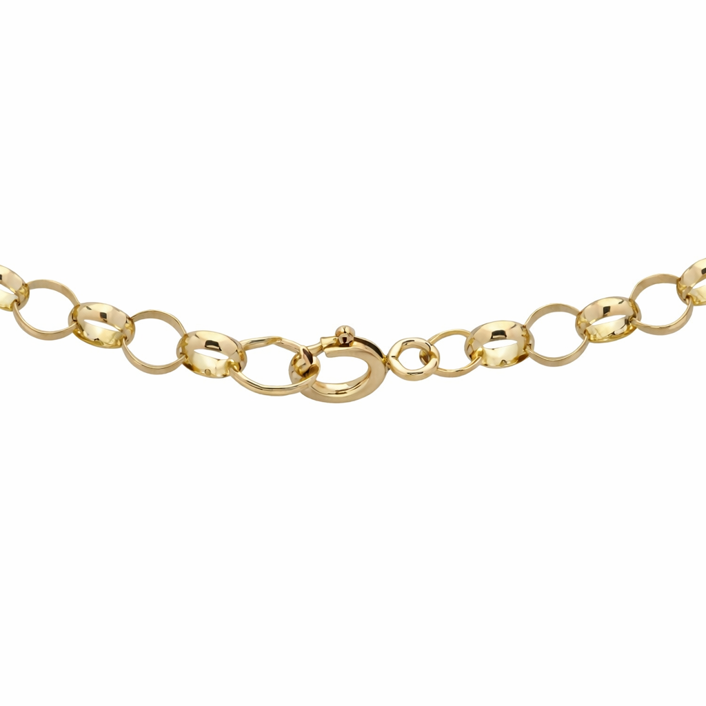 9ct Yellow Gold Belcher Chain Necklace Sold Gold (20 inch, 5mm)