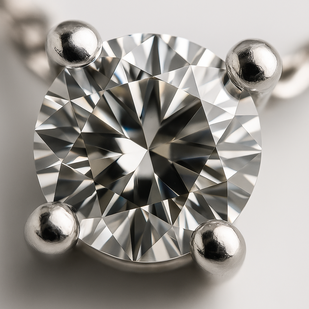 0.25ct Natural Diamond Solitaire Necklace in 9ct White Gold PRE ORDER