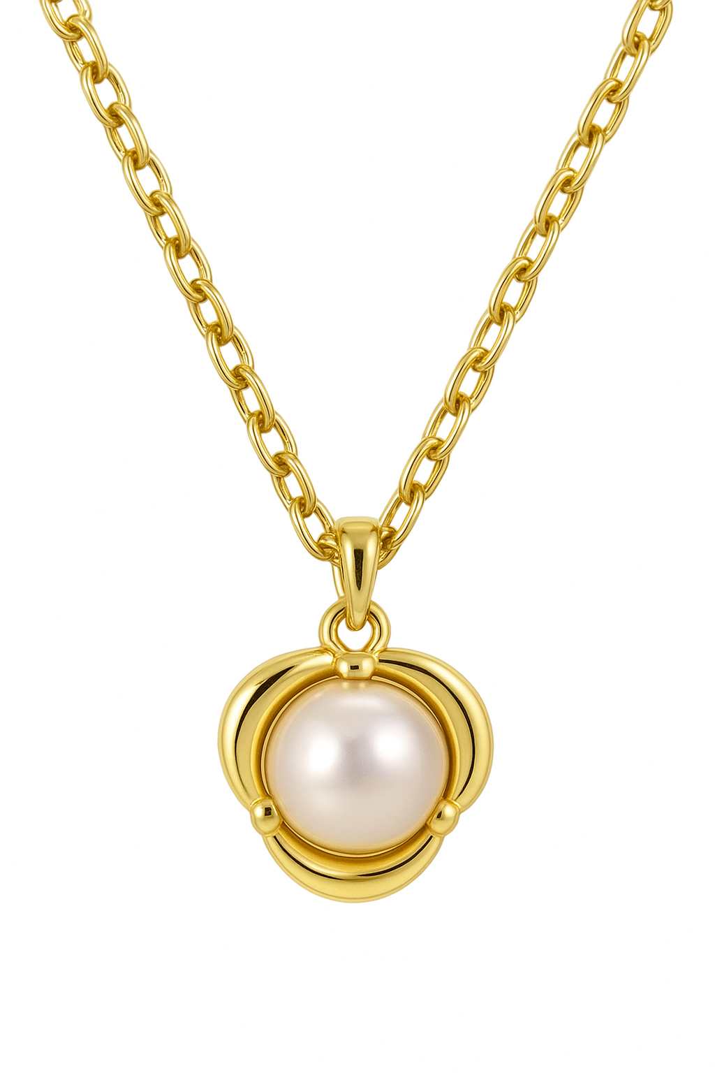 9ct Yellow Gold Freshwater Pearl Pendant Necklace – 45cm | LG-Aurelia - PRE ORDER