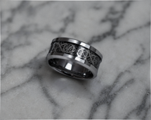 Fred Bennett Filigree Pattern Tungsten Ring
