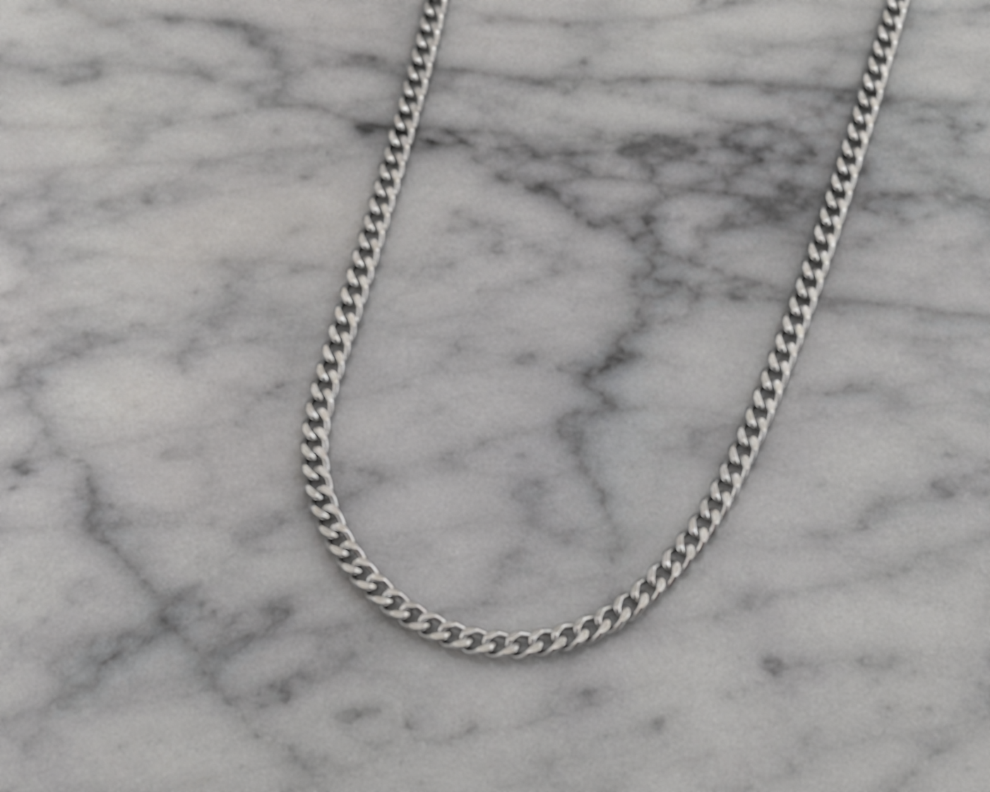 Fred Bennett Smaller Fit Stainless Steel Cuban Chain Necklace
