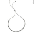 Sterling Silver Polished Ball Adjustable Bracelet