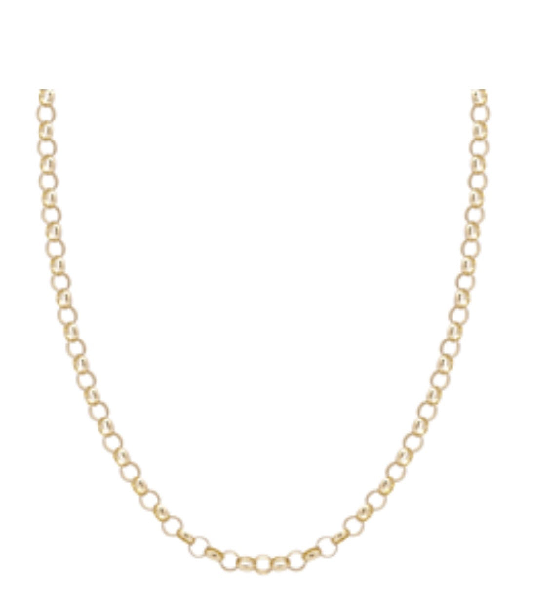 9ct Yellow Gold 5mm Round Belcher Chain