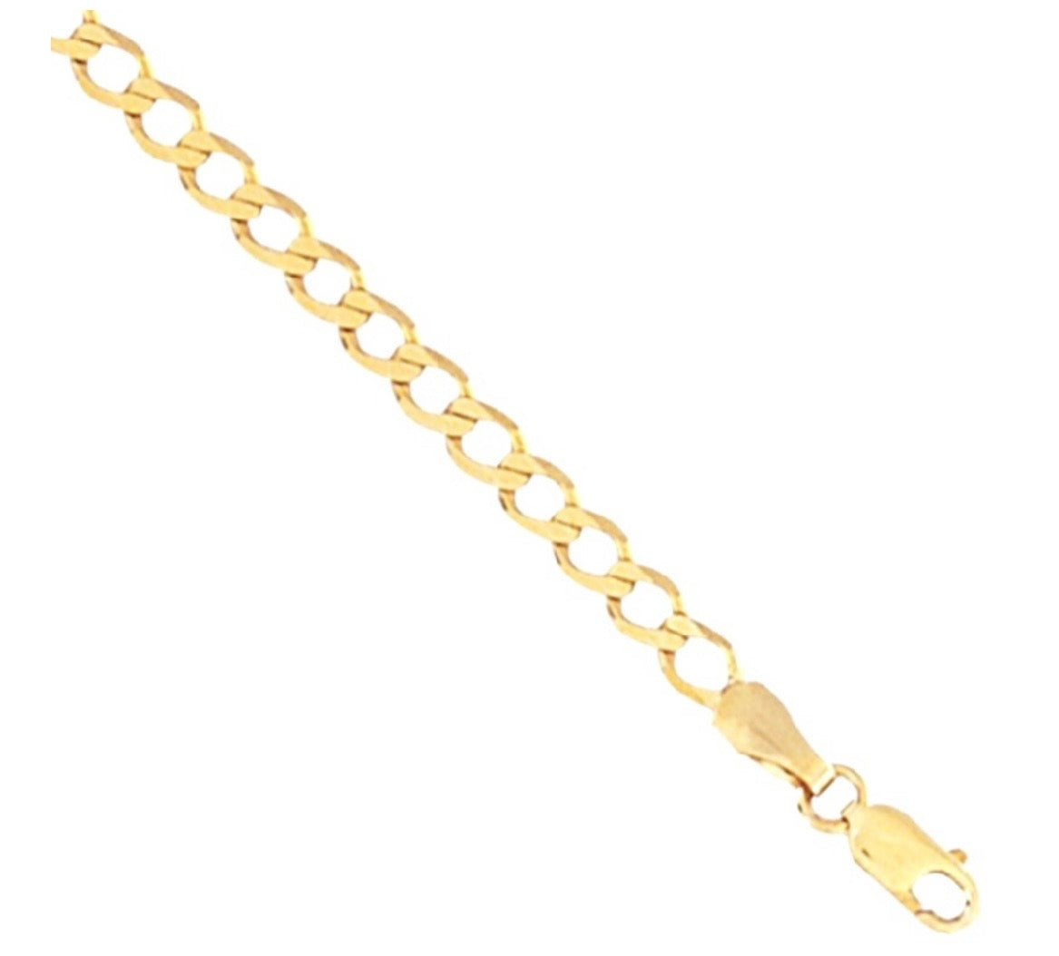 9ct Yellow Gold Children’s Curb Bracelet – 5” -PRE ORDER