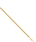 9ct Yellow Gold 3.2mm Hollow Rope Chain – Multiple Lengths Available