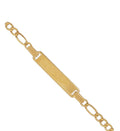 9ct Gold Kids Figaro ID Bracelet – 6.5”