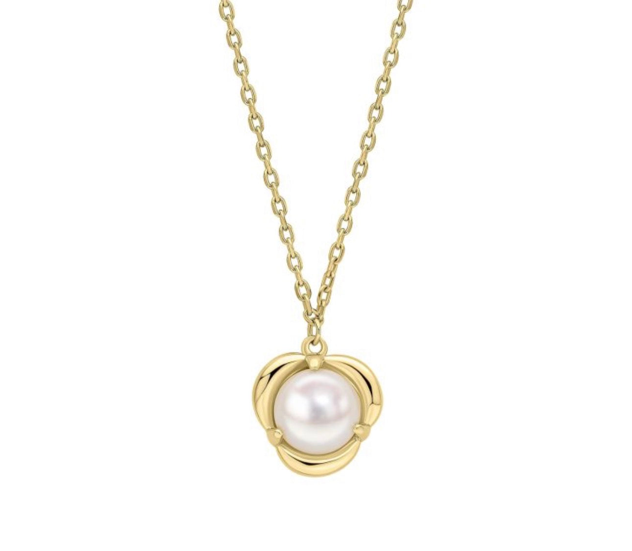 9ct Yellow Gold Freshwater Pearl Pendant Necklace – 45cm | LG-Aurelia - PRE ORDER