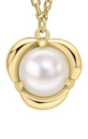 9ct Yellow Gold Freshwater Pearl Pendant Necklace – 45cm | LG-Aurelia - PRE ORDER