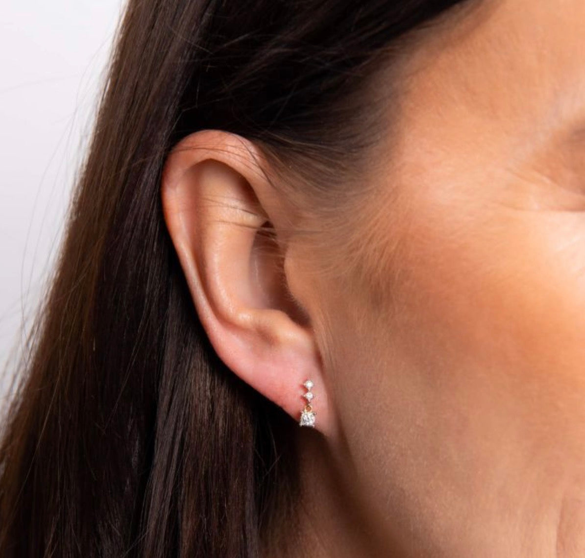 9ct Yellow Gold Diamond Trilogy Drop Earrings (0.20ct Total) - PRE ORDER