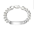 Men’s Heavyweight Silver Curb Bracelet