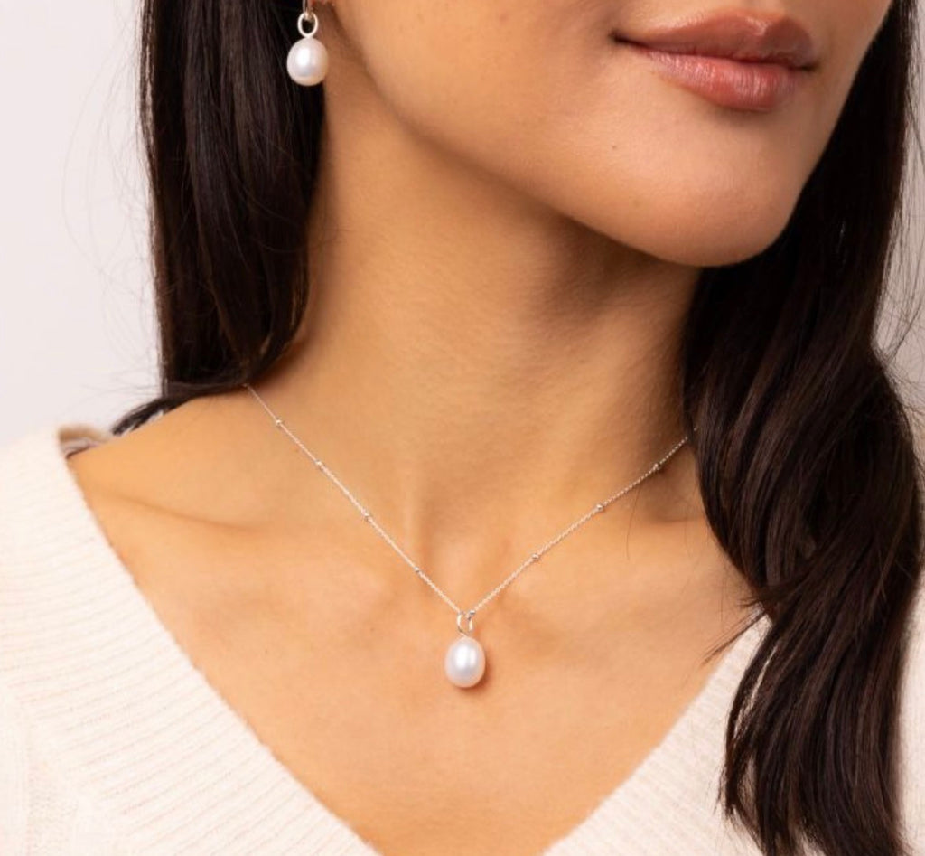 Baroque Freshwater Pearl Pendant Charm – Sterling Silver