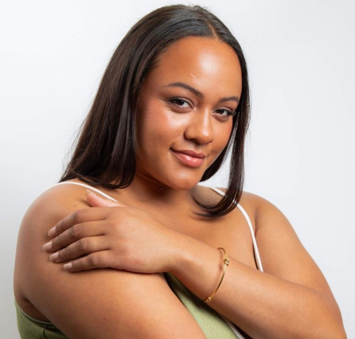 Love Knot Bangle in Yellow Gold Plated Sterling Silver