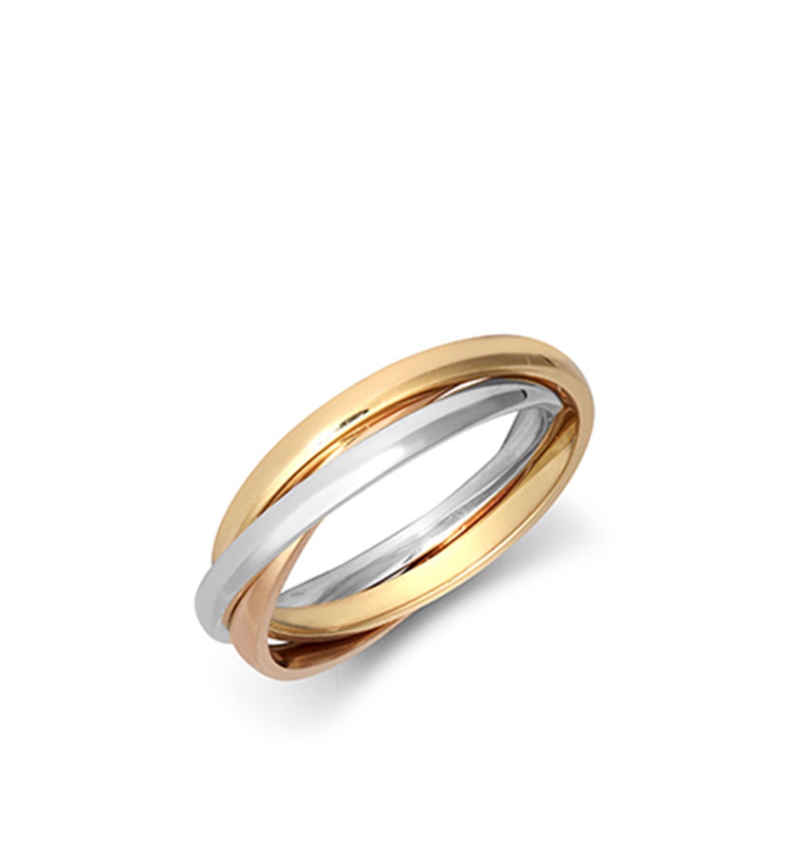 9ct Three-Colour Russian Wedding Band – 2mm