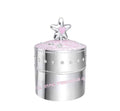 Pink Star Musical Keepsake Trinket Box