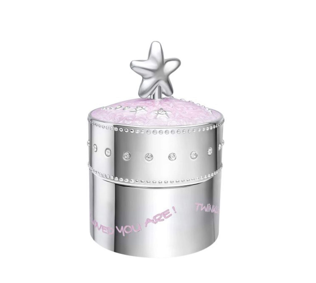 Pink Star Musical Keepsake Trinket Box