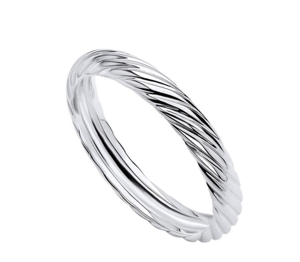 Twisted Rope Sterling Silver Ring