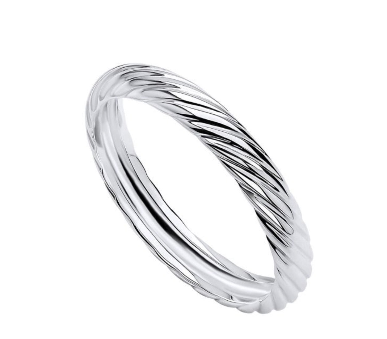 Twisted Rope Sterling Silver Ring