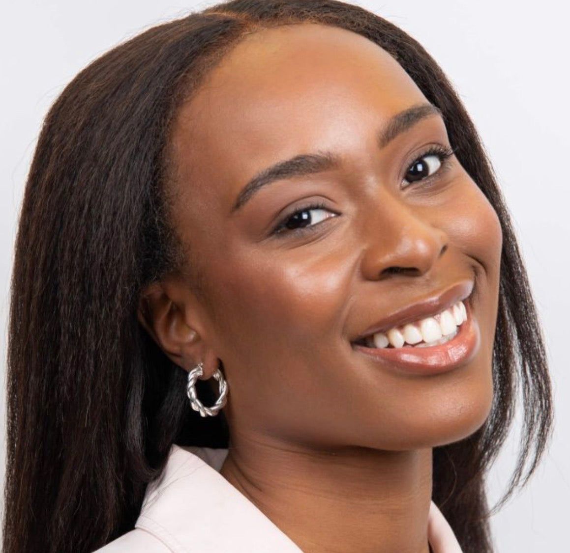 Chunky Rope Twist Hoop Earrings – Sterling Silver