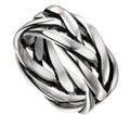 Heavyweight Plaited design - Sold Sterling Silver Ring