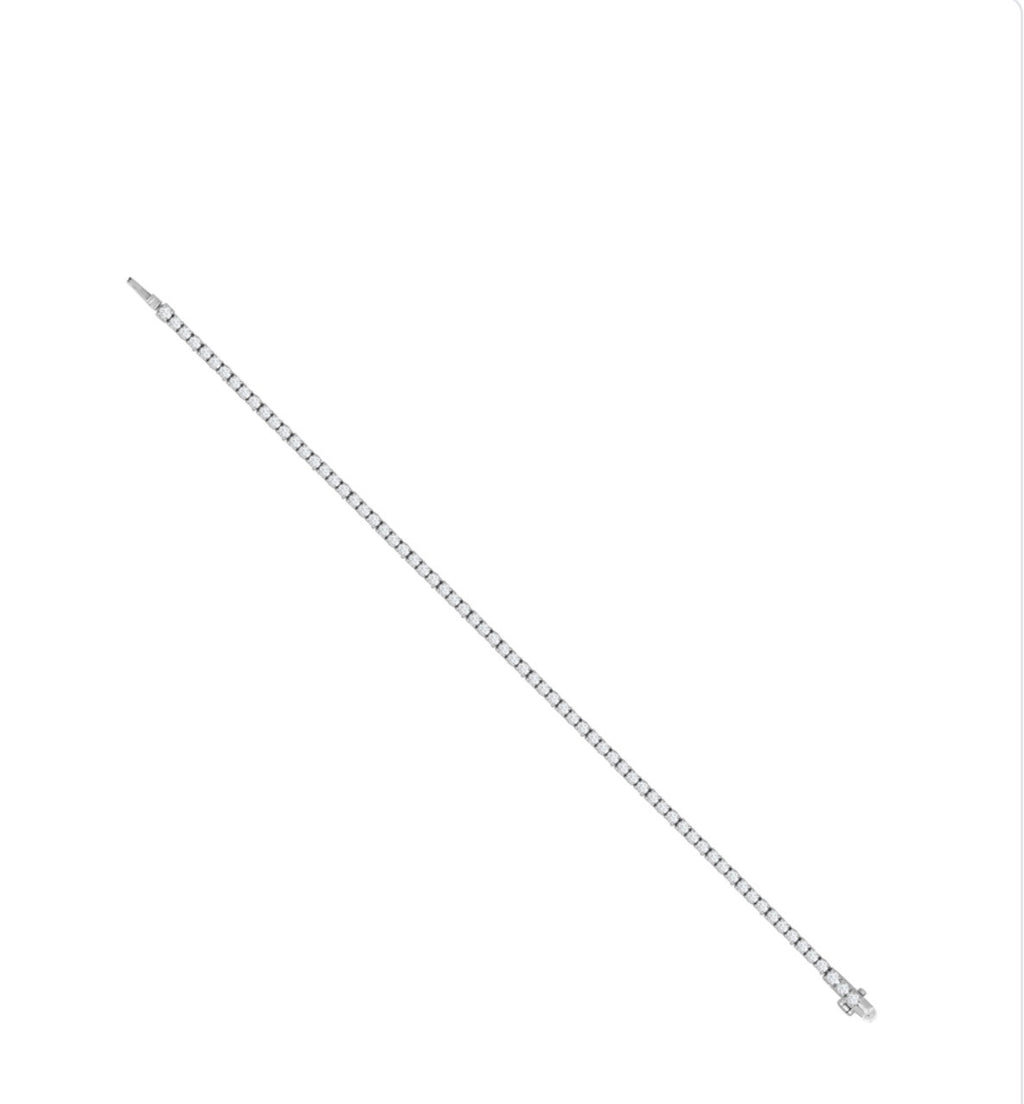 18ct White Gold 3.00ct Diamond Tennis Bracelet – H/SI