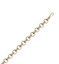 9ct Yellow Gold Engraved & Plain Belcher Chain – 24 Inch | 74g Heavyweight