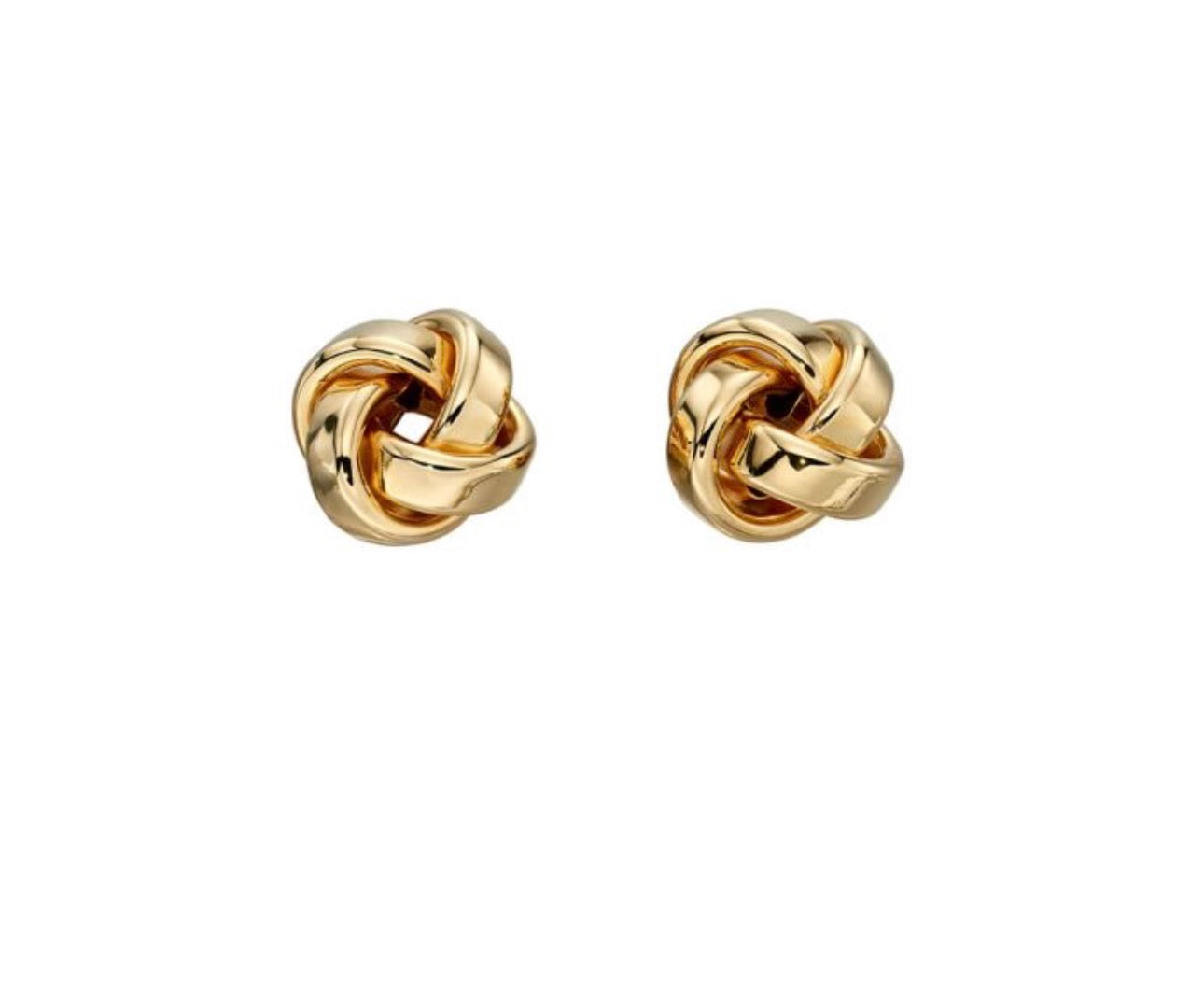 9ct Gold Knot Stud Earrings