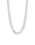Fred Bennett - Heavyweight Diamond-cut curb chain necklace in Sterling Silver - 56cm