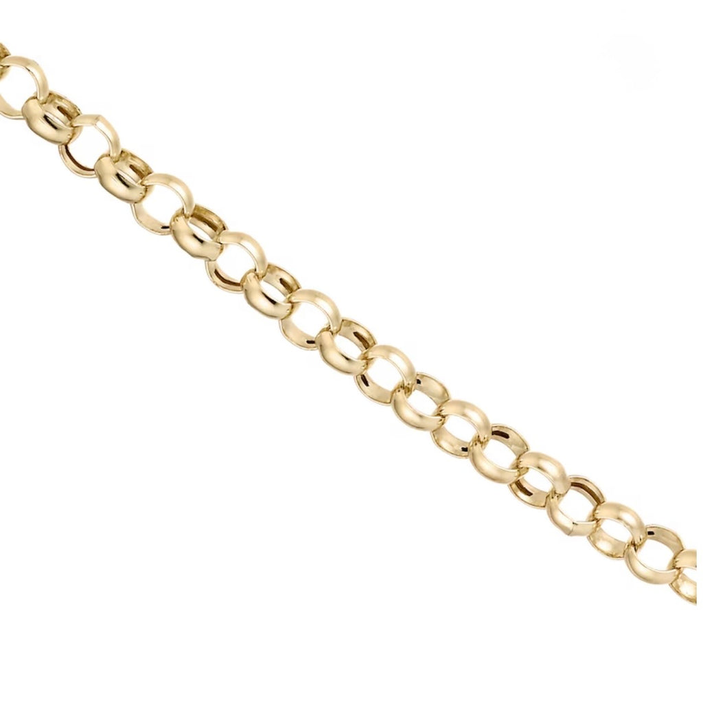 9ct Yellow Gold Belcher Chain Necklace Sold Gold (20 inch, 5mm)
