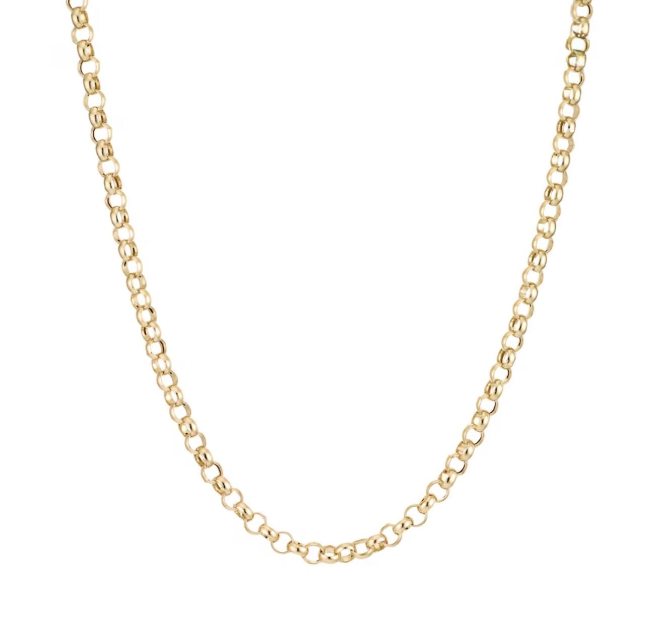 9ct Yellow Gold Belcher Chain Necklace Sold Gold (20 inch, 5mm)