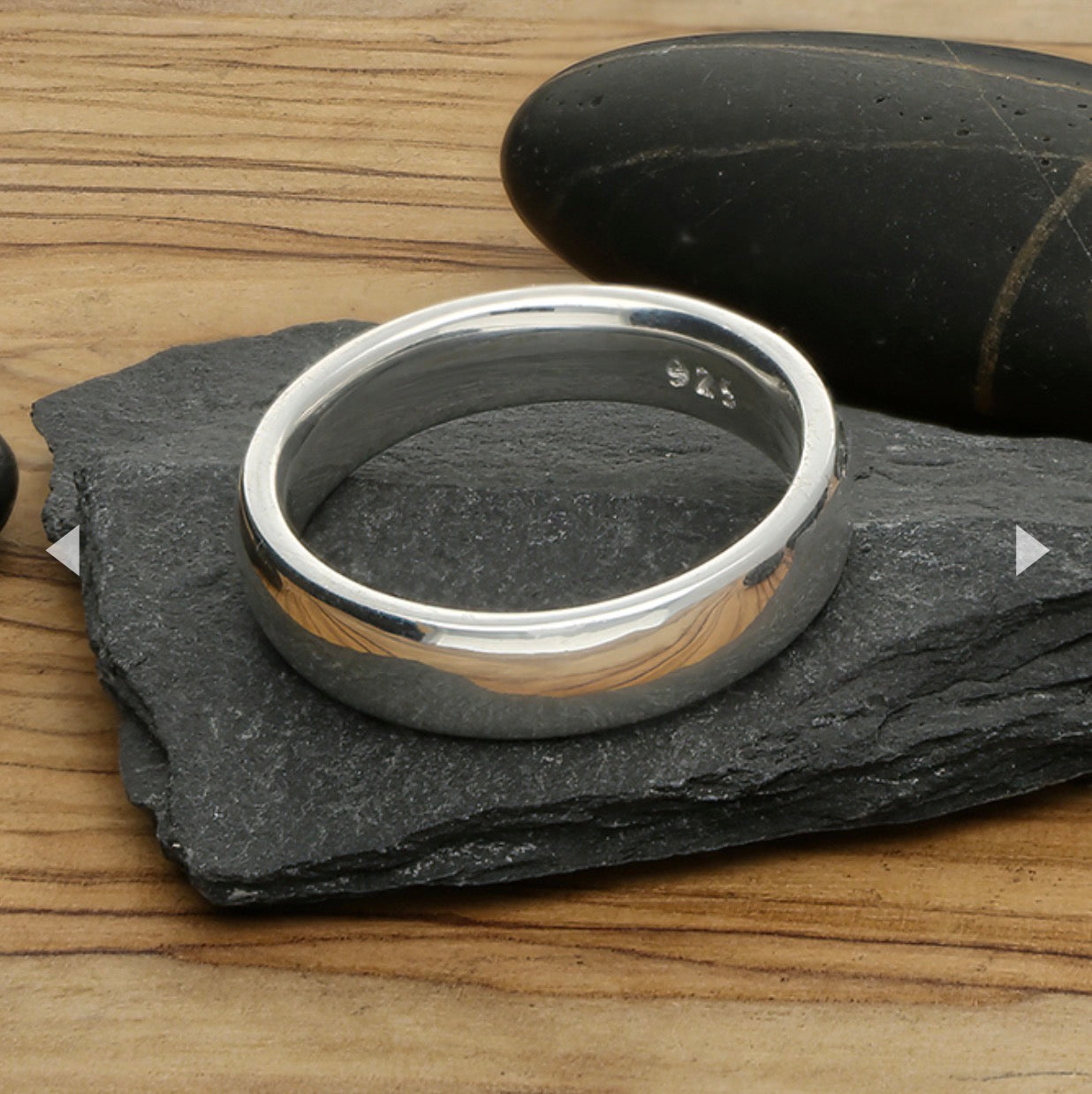 Sterling Silver 5mm Court Ring