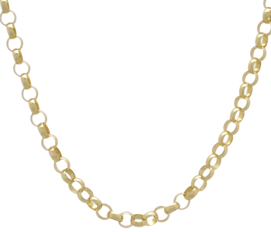 9ct Yellow Gold 5mm Round Belcher Chain