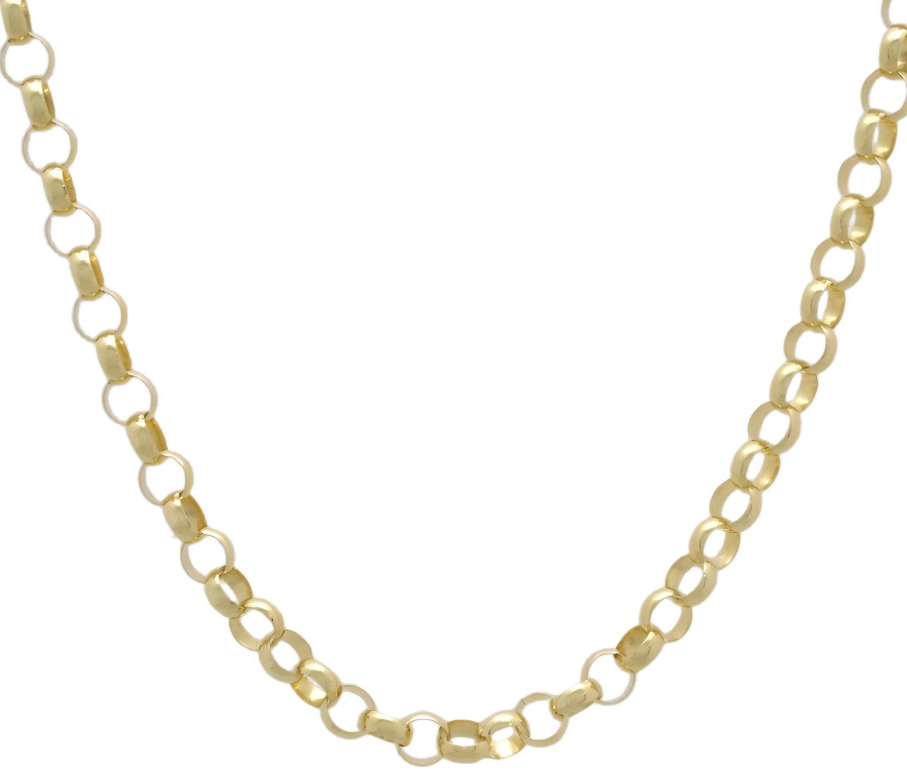 9ct Yellow Gold 5mm Round Belcher Chain