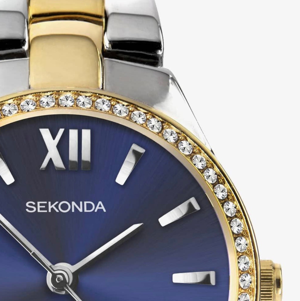Sekonda Josephine Two-Tone Crystal Bezel Ladies Watch – 28mm