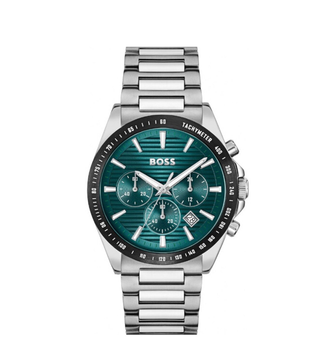 Hugo Boss Strike Chronograph 41mm Stainless Steel Men’s Watch – Green Dial (1514241)