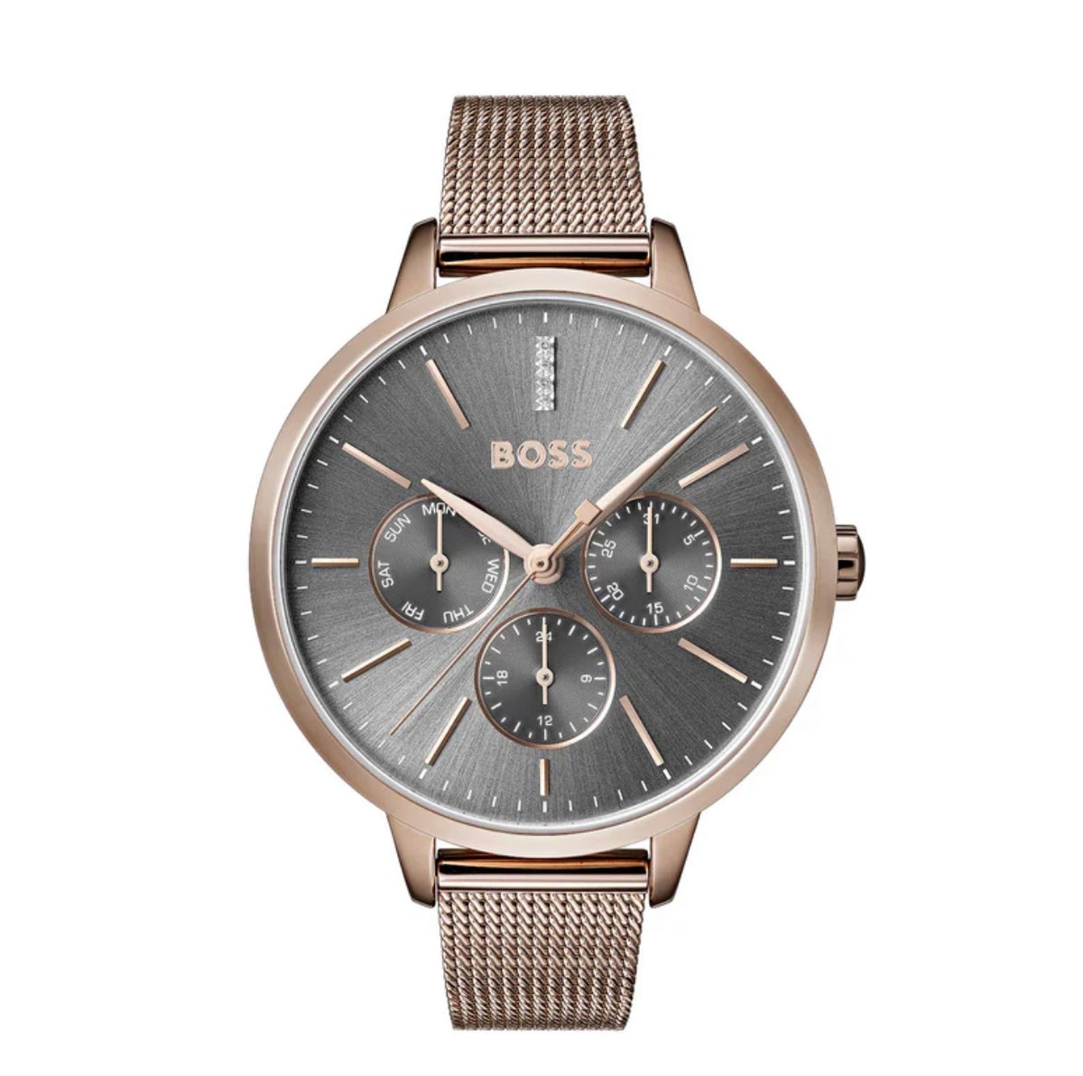 Hugo Boss Symphony Women’s Gold-Tone Mesh Bracelet Watch – 1502424